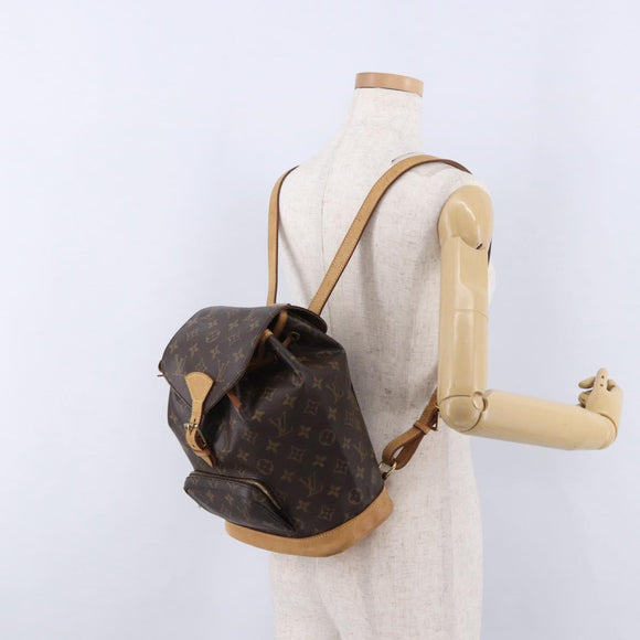 LOUIS VUITTON Monogram Montsouris MM Backpack M51136 LV Auth ka5549A