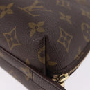 LOUIS VUITTON Monogram Trousse Demi Ronde Cosmetic Pouch M47520 LV Auth ka5552-11