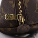 LOUIS VUITTON Monogram Trousse Demi Ronde Cosmetic Pouch M47520 LV Auth ka5552-12