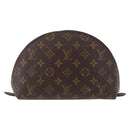 LOUIS VUITTON Monogram Trousse Demi Ronde Cosmetic Pouch M47520 LV Auth ka5552-3