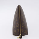 LOUIS VUITTON Monogram Trousse Demi Ronde Cosmetic Pouch M47520 LV Auth ka5552-5
