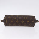 LOUIS VUITTON Monogram Trousse Demi Ronde Cosmetic Pouch M47520 LV Auth ka5552-7