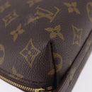 LOUIS VUITTON Monogram Trousse Demi Ronde Cosmetic Pouch M47520 LV Auth ka5552-8