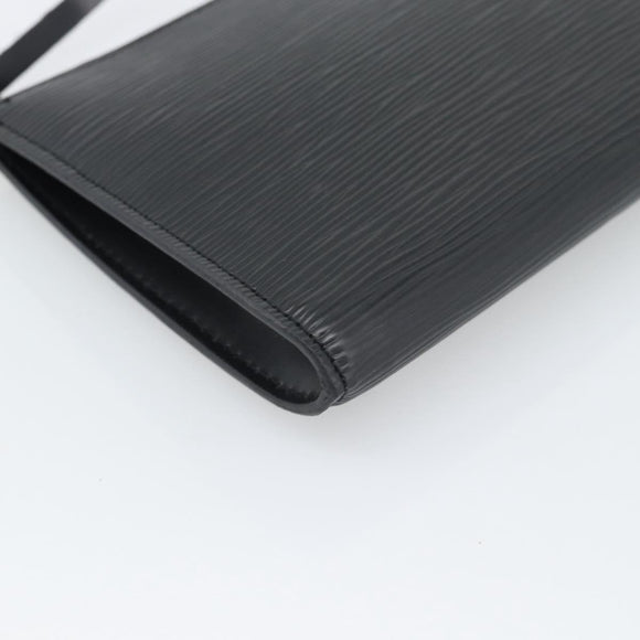 LOUIS VUITTON Epi Pochette Accessoires Accessory Pouch Black M52982 Auth ka5553