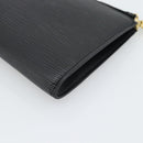 LOUIS VUITTON Epi Pochette Accessoires Accessory Pouch Black M52982 Auth ka5553-15