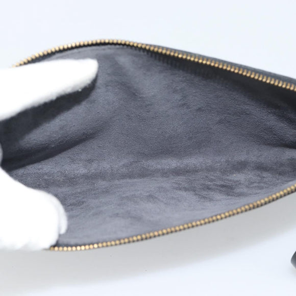 LOUIS VUITTON Epi Pochette Accessoires Accessory Pouch Black M52982 Auth ka5553