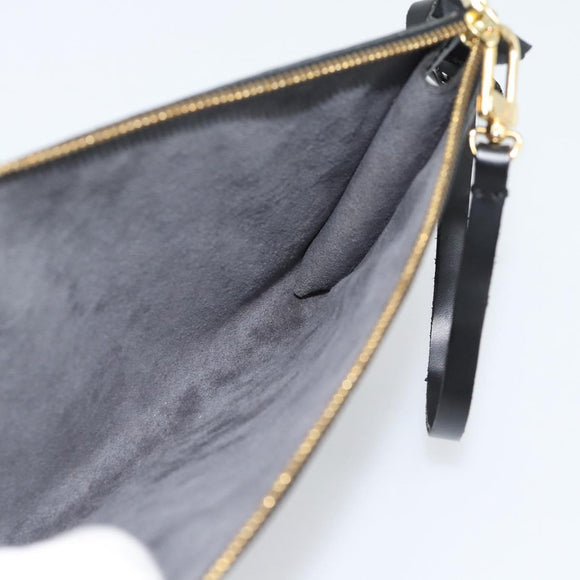 LOUIS VUITTON Epi Pochette Accessoires Accessory Pouch Black M52982 Auth ka5553