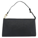 LOUIS VUITTON Epi Pochette Accessoires Accessory Pouch Black M52982 Auth ka5553-13