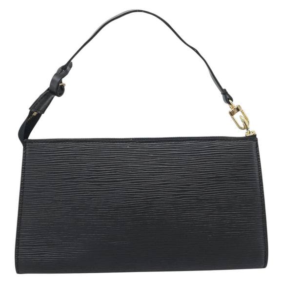 LOUIS VUITTON Epi Pochette Accessoires Accessory Pouch Black M52982 Auth ka5553