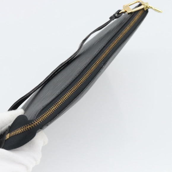 LOUIS VUITTON Epi Pochette Accessoires Accessory Pouch Black M52982 Auth ka5553