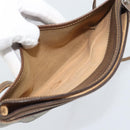 GUCCI GG Supreme Shoulder Bag PVC Leather Beige Gold Tone 904 02 020 Auth ka5554-20