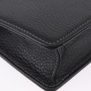 BURBERRY Business Bag Leather Black Silver Auth ka5555A-9