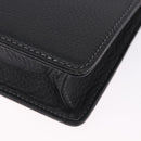 BURBERRY Business Bag Leather Black Silver Auth ka5555A-16