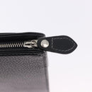 BURBERRY Business Bag Leather Black Silver Auth ka5555A-10