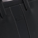 BURBERRY Business Bag Leather Black Silver Auth ka5555A-17