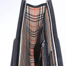 BURBERRY Business Bag Leather Black Silver Auth ka5555A-19