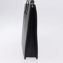 BURBERRY Business Bag Leather Black Silver Auth ka5555A-4
