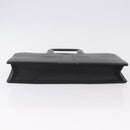 BURBERRY Business Bag Leather Black Silver Auth ka5555A-5