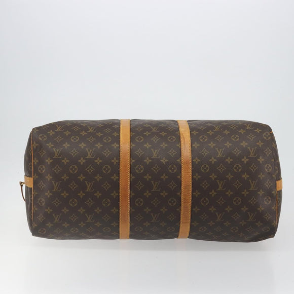 LOUIS VUITTON Monogram Keepall Bandouliere 60 Boston Bag M41412 LV Auth ka5556
