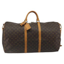 LOUIS VUITTON Monogram Keepall Bandouliere 60 Boston Bag M41412 LV Auth ka5556-13