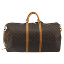 LOUIS VUITTON Monogram Keepall Bandouliere 60 Boston Bag M41412 LV Auth ka5556-2