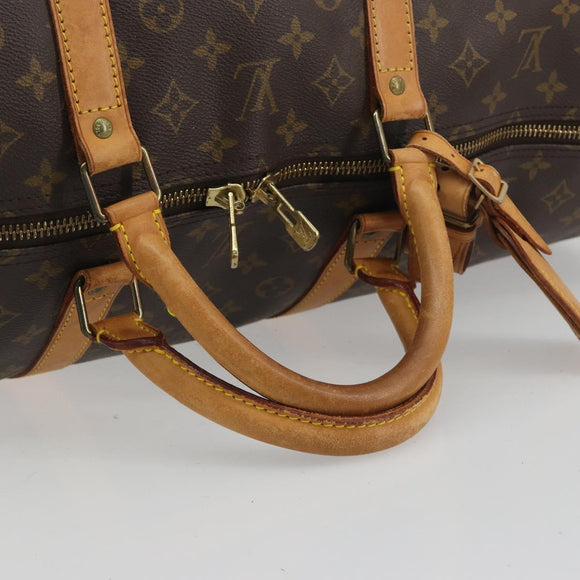 LOUIS VUITTON Monogram Keepall Bandouliere 60 Boston Bag M41412 LV Auth ka5556