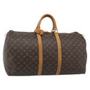 LOUIS VUITTON Monogram Keepall 55 Boston Bag M41424 LV Auth ka5557-1