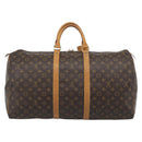 LOUIS VUITTON Monogram Keepall 55 Boston Bag M41424 LV Auth ka5557-2