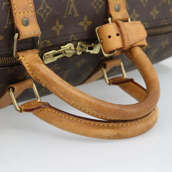 LOUIS VUITTON Monogram Keepall 55 Boston Bag M41424 LV Auth ka5557