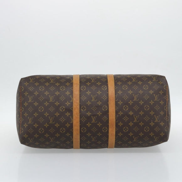 LOUIS VUITTON Monogram Keepall 55 Boston Bag M41424 LV Auth ka5557