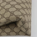 GUCCI GG Supreme Tote Bag PVC Leather Beige Gold Tone 39 02 061 Auth ka5559-13