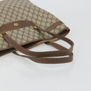 GUCCI GG Supreme Tote Bag PVC Leather Beige Gold Tone 39 02 061 Auth ka5559-7