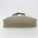 GUCCI GG Supreme Tote Bag PVC Leather Beige Gold Tone 39 02 061 Auth ka5559-9