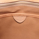 CELINE Macadam Canvas Hand Bag PVC Leather Brown Gold Auth ka556-15