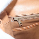 CELINE Macadam Canvas Hand Bag PVC Leather Brown Gold Auth ka556-16