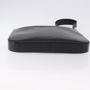 Salvatore Ferragamo Gancini Shoulder Bag Leather Black Gold Tone Auth ka5563-5