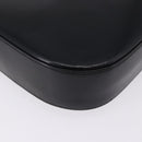 Salvatore Ferragamo Gancini Shoulder Bag Leather Black Gold Tone Auth ka5563-14
