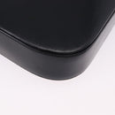 Salvatore Ferragamo Gancini Shoulder Bag Leather Black Gold Tone Auth ka5563-16