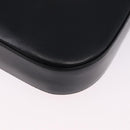 Salvatore Ferragamo Gancini Shoulder Bag Leather Black Gold Tone Auth ka5563-17