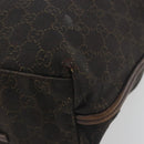 GUCCI GG Canvas Shoulder Bag Brown 101341 Auth ka5565-10