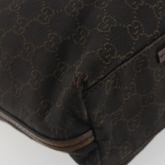 GUCCI GG Canvas Shoulder Bag Brown 101341 Auth ka5565