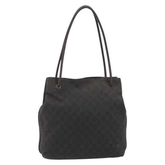 GUCCI GG Canvas Shoulder Bag Brown 101341 Auth ka5565