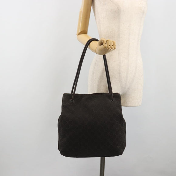 GUCCI GG Canvas Shoulder Bag Brown 101341 Auth ka5565
