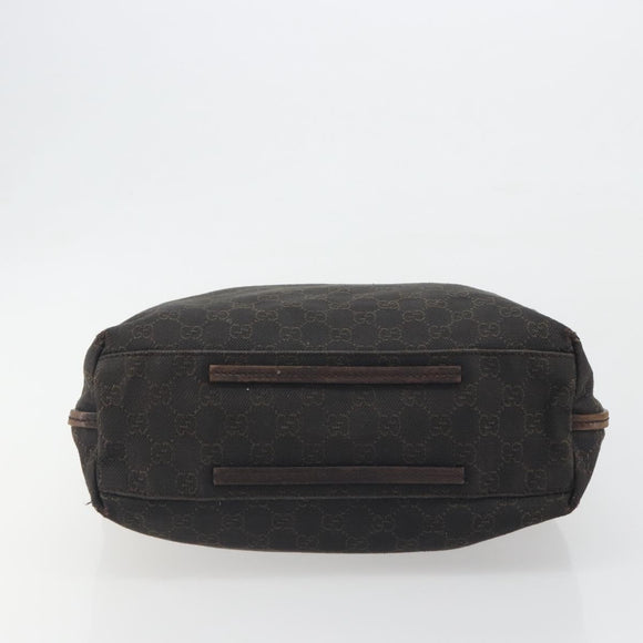 GUCCI GG Canvas Shoulder Bag Brown 101341 Auth ka5565