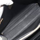 Salvatore Ferragamo Gancini Hand Bag Leather Black Gold Tone Auth ka5566A-16