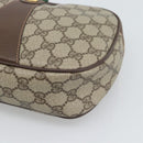 GUCCI GG Supreme Web Sherry Line Clutch Bag PVC Beige 156 01 034 Auth ka5569-10