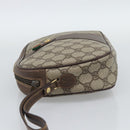 GUCCI GG Supreme Web Sherry Line Clutch Bag PVC Beige 156 01 034 Auth ka5569-4
