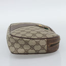 GUCCI GG Supreme Web Sherry Line Clutch Bag PVC Beige 156 01 034 Auth ka5569-5