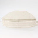 LOEWE Shoulder Bag Leather White Gold Auth ka557-6