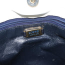 LOEWE Shoulder Bag Leather White Gold Auth ka557-11